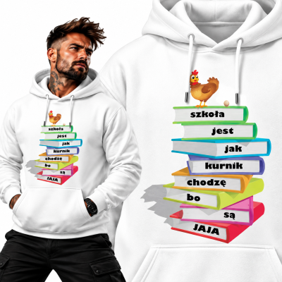 BLUZA Z KAPTUREM SZKOLA JAK KURNIK